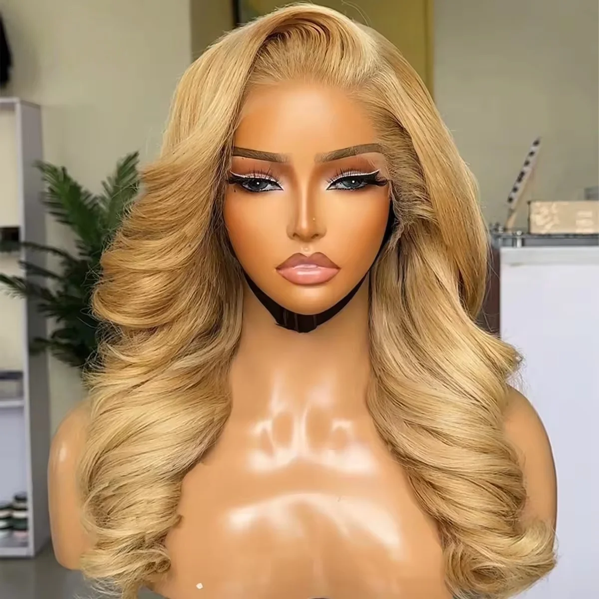 

30 40 Inch Body Wave 613 Blonde Wig Human Hair Lace Frontal Wig Colored Water Wave 13x4 HD Transparent Lace Front Wig For Women