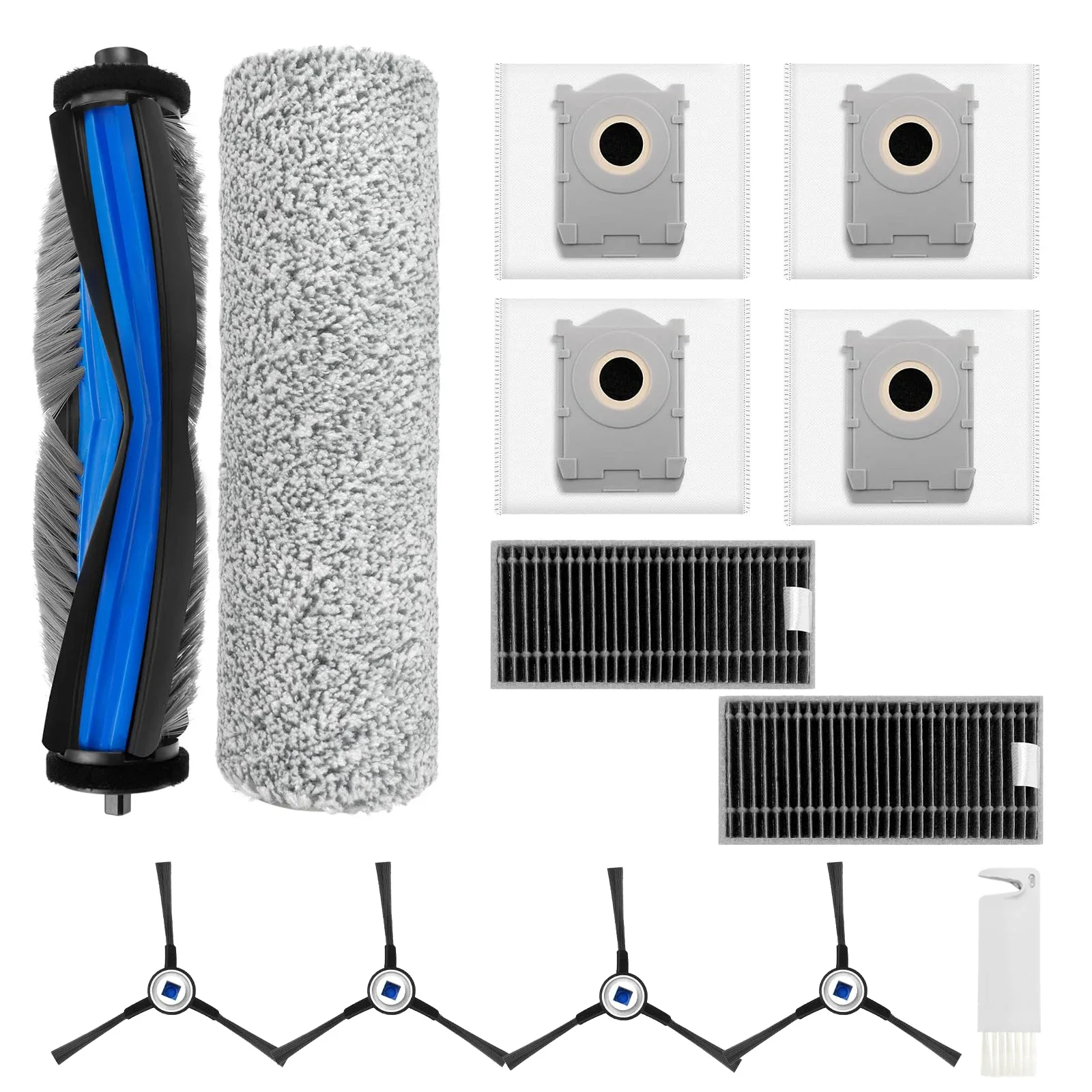 HOME TIMES Ersatzzubehör-Set, kompatibel mit ECOVACS DEEBOT X8 Pro Omni/Yeedi S14 Plus Roboterstaubsauger