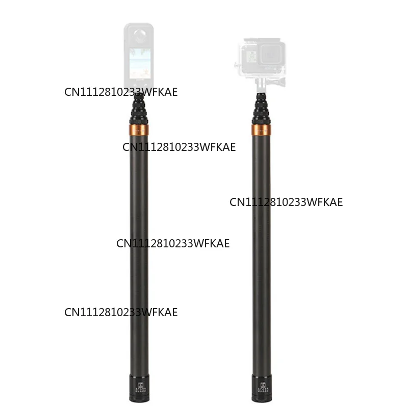 3M Carbon Fiber Invisible Extended Edition Selfie Stick Adjustable Extension Pole For Insta360 Panoramic Camera Action Camera‘