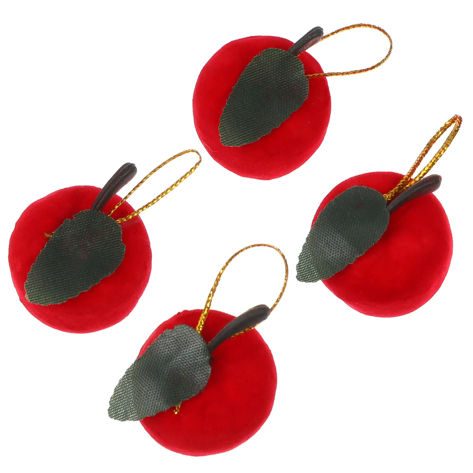 24Pcs Red Apple Christmas Hanging Pendant Set Foam Festive Decorations for Tree Home Party Decorative Ornament Lightweight Safe