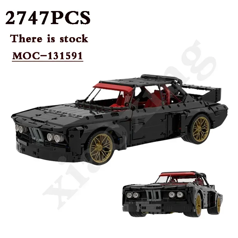 New 1:8 Scale M3 E30 MOC-131591 Racing Building Block Toy Model RC Sports Car MOC Assembly Splicing Toy Boy DIY Birthday Gift