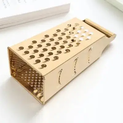 

Stainless Steel 4 Sides Grater with Non-Slip Handle for Kitchen Vegetable Slicer Peeling Garlic Ginger Onion Potato Cucumber