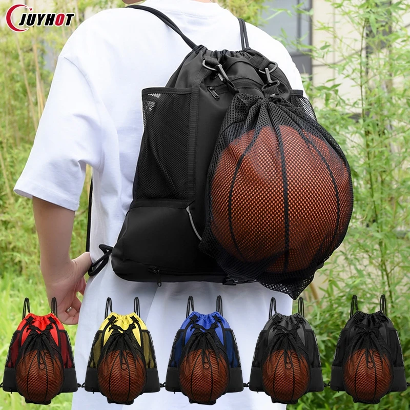 

Outdoor Sports Gym Bags Basketball Backpack School Bags For Teenager Boys Soccer Ball Pack Laptop Bag Football Net