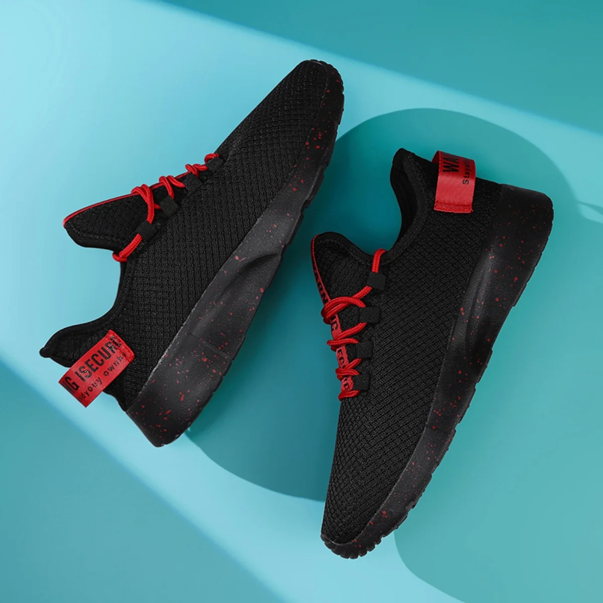 Men Breathable Mesh Sports Sneakers Trendy All Match Running Shoes Lightweight Comfort Outdoor Daily Casual Athletic Footwear