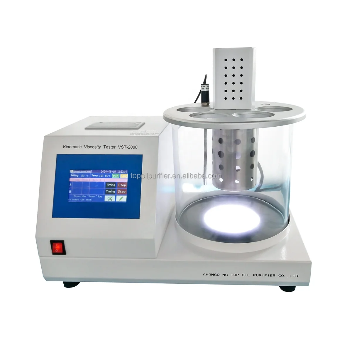 Portable laboratory English display printer motion viscometer