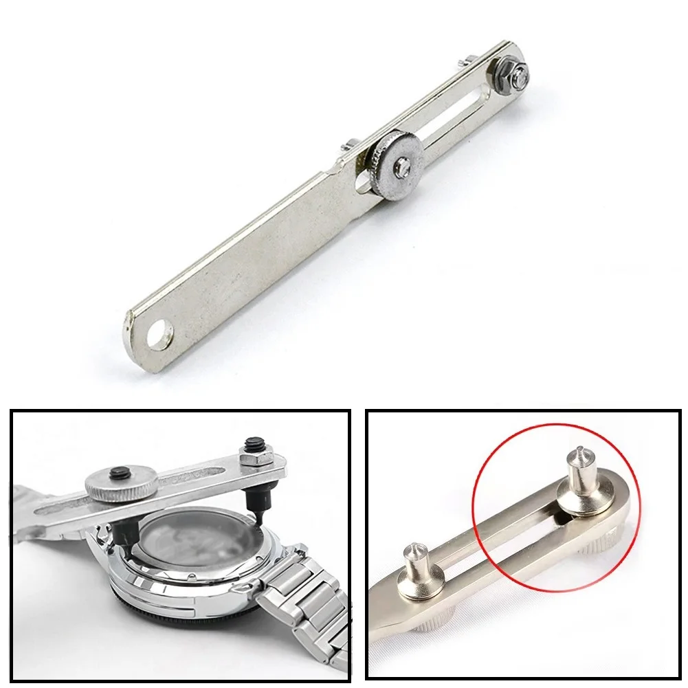 Watch Back Case Opener 12.5cm Watch Cover Remover Wrench For Watchmaker Adjustable Watches Repair Tool For Open Watch Back Case