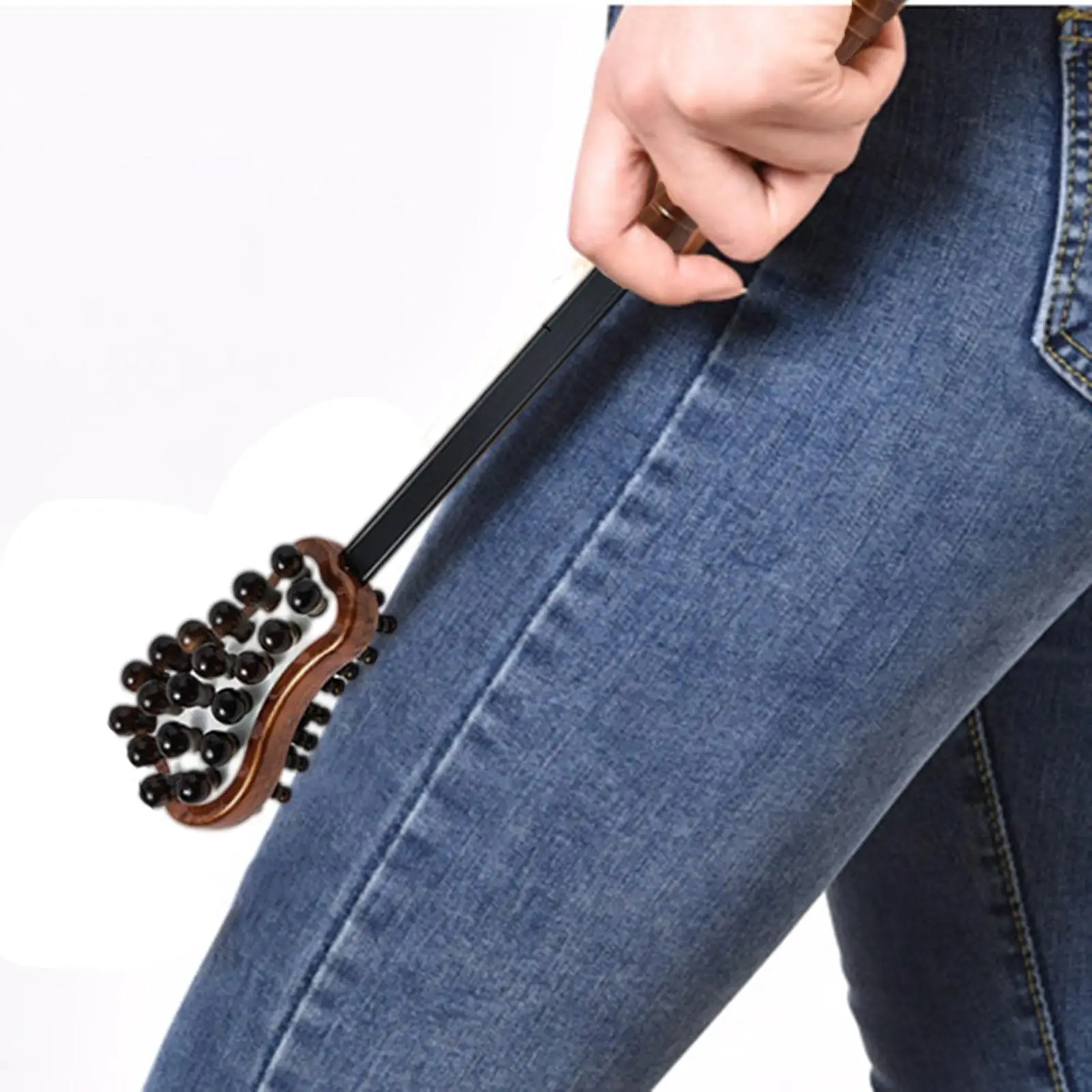 

Набор из 2-х ручных скребков для спины, массажный молоток, деревянная ручка, расслабляющий