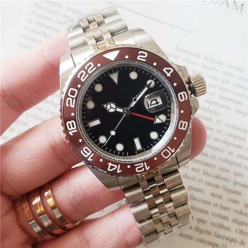 Designer Ceramic Bezel Quartz Watch for Men 4 Hand Casual 2025 New High Quality Fashion Wristwatch Accessories Gift