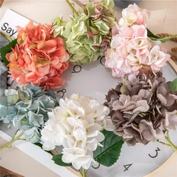 Artificial Silk Hydrangea Flowers Branch, DIY Flower Bouquet, Wreath, Fake Plants, Home Decoration, Wedding Supplies, Accessorie
