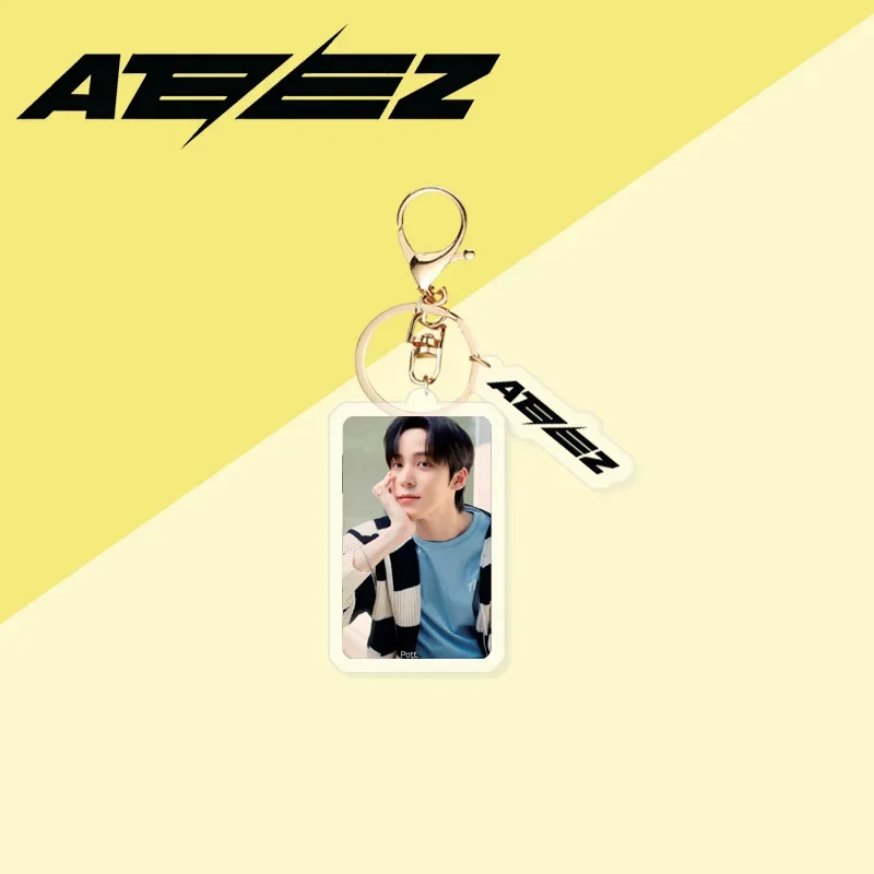 Fashionable New Acrylic Keychain Korean Male Group Members Hongjoong Seonghwa Yeosang Keyring Accessories Backpack Pendants