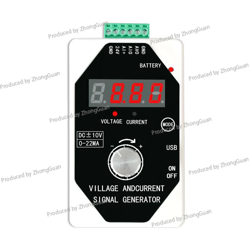 Signal Generator 0-4-20 MA Current Voltage 0-10V/0-5V/0-3V/0-1V Handheld Output Calibrator