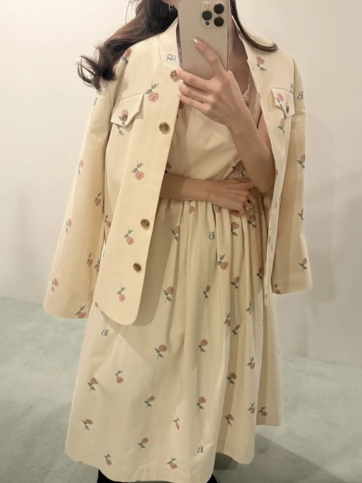 Loose Fit Floral Letter Print Casual Women's Jacket Sleeveless Open Front Style Long Sleeve Autumn Fashion Ladies Suit