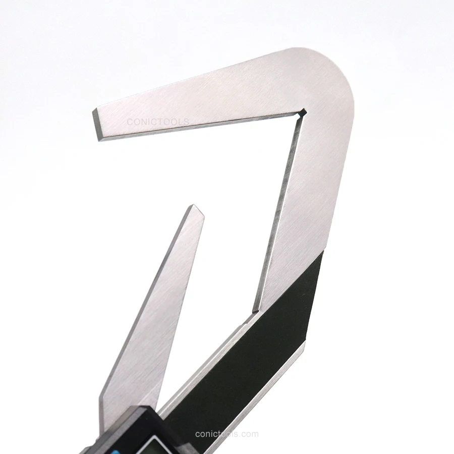 4-40x0.01mm 3-point Electronic Digital Caliper for Router Bit with 3 Cutting Edges
