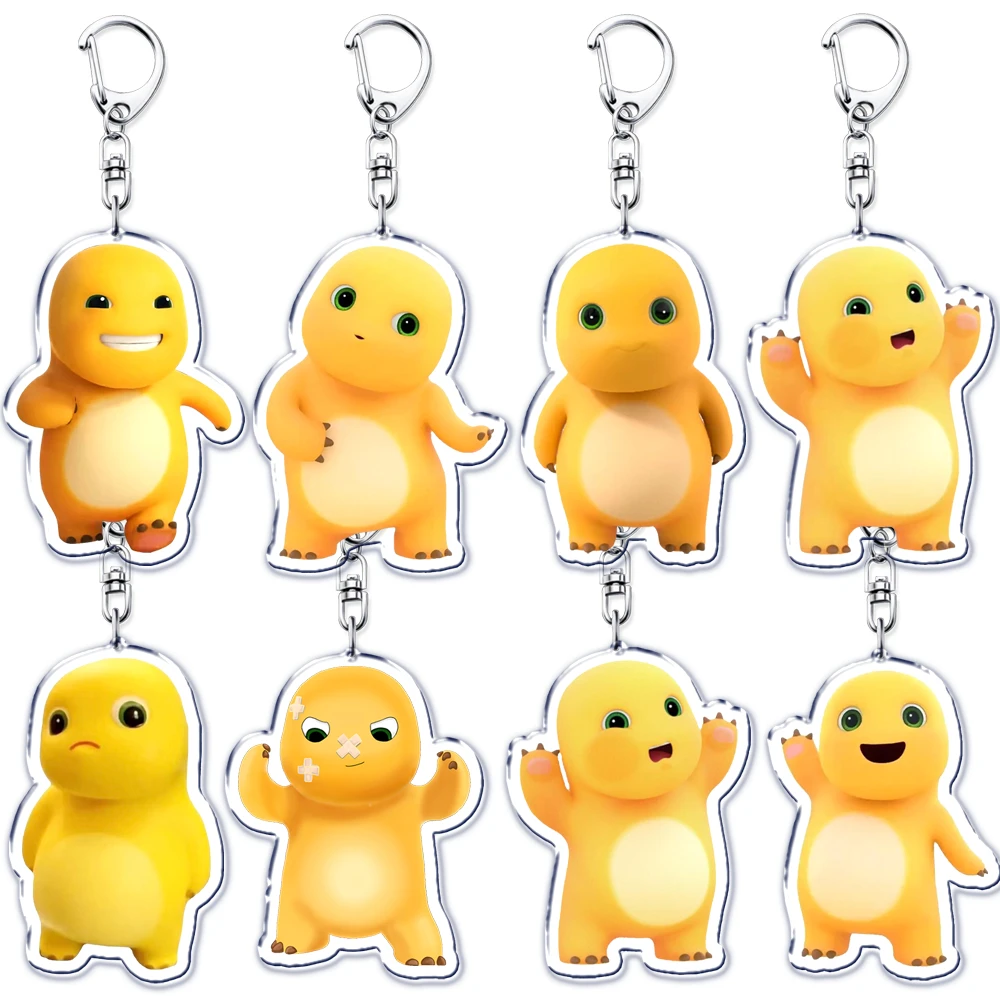 Cute Nailong Dino Keychain for Accessories Cartoon Yellow Dinosaur Dragon Naloong Meme Jewelry Friends Fans Gifts