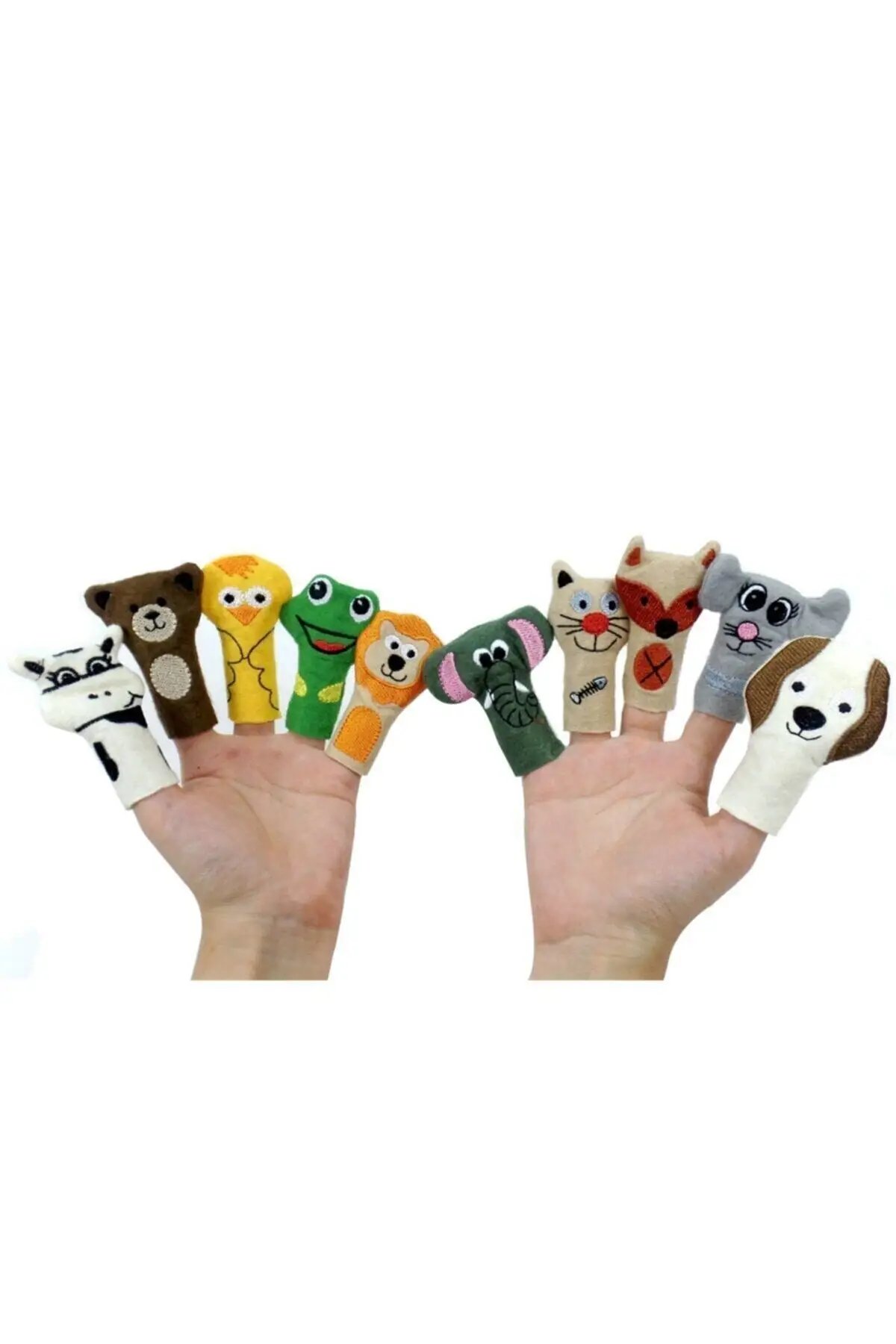 Tiere Finger Puppen Set 10'lu