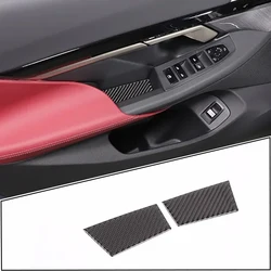 For BMW 5 Series G60 2024+ Soft Carbon Fiber Car Door Storage Box Slot Pad Sticker Protection Car Interior Accessories