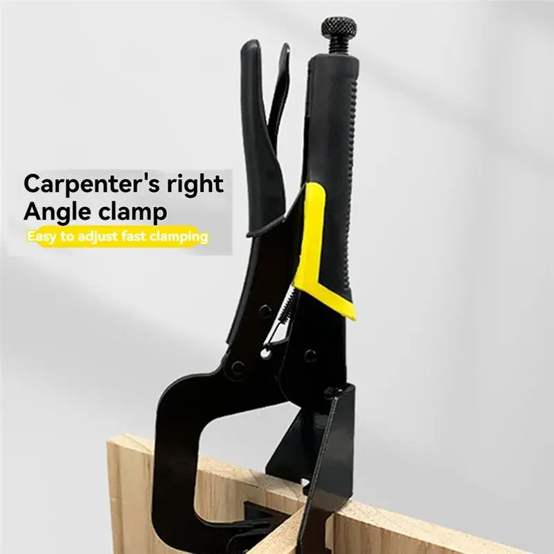 BHTS-90° Clamping Tool Right-Angle Tongs Anti-Displacement Fixation Forceps Diagonal Hole Locator 90 Degree Clip Woodworking Cla