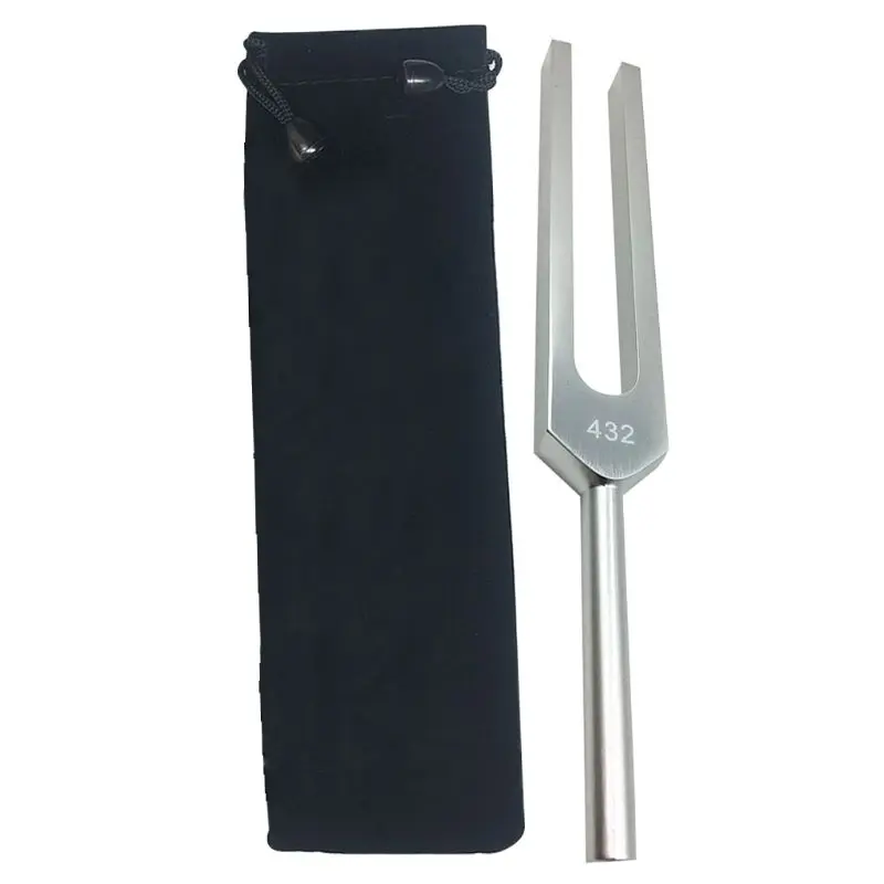 432 Hz Tuning Fork with Flannel Bag for DNA Healing,Relaxing,Strengthen Chakra,Keep Body,Mind and Spirit in Harmony