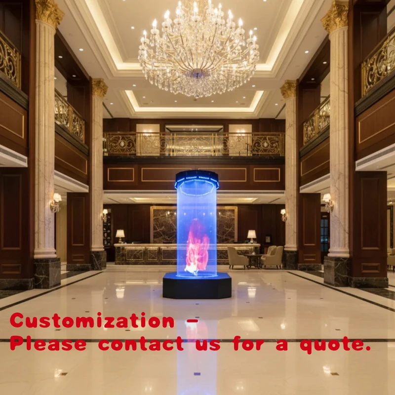 

Изготовление на заказ. Производство в Гуанчжоу: Красочная круглая нержавеющая стальная навесная стена с функцией проекции.