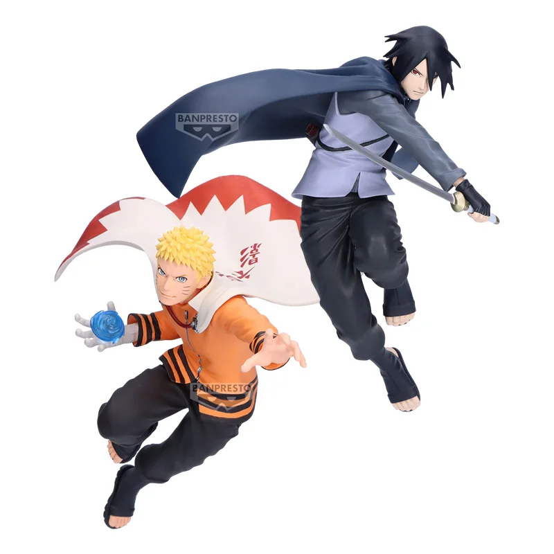 

Original Bandai Banpresto Naruto Boruto Next Generations VIBRATION STARS Naruto & Sasuke Action Figure Boys' Toy Holiday Gift