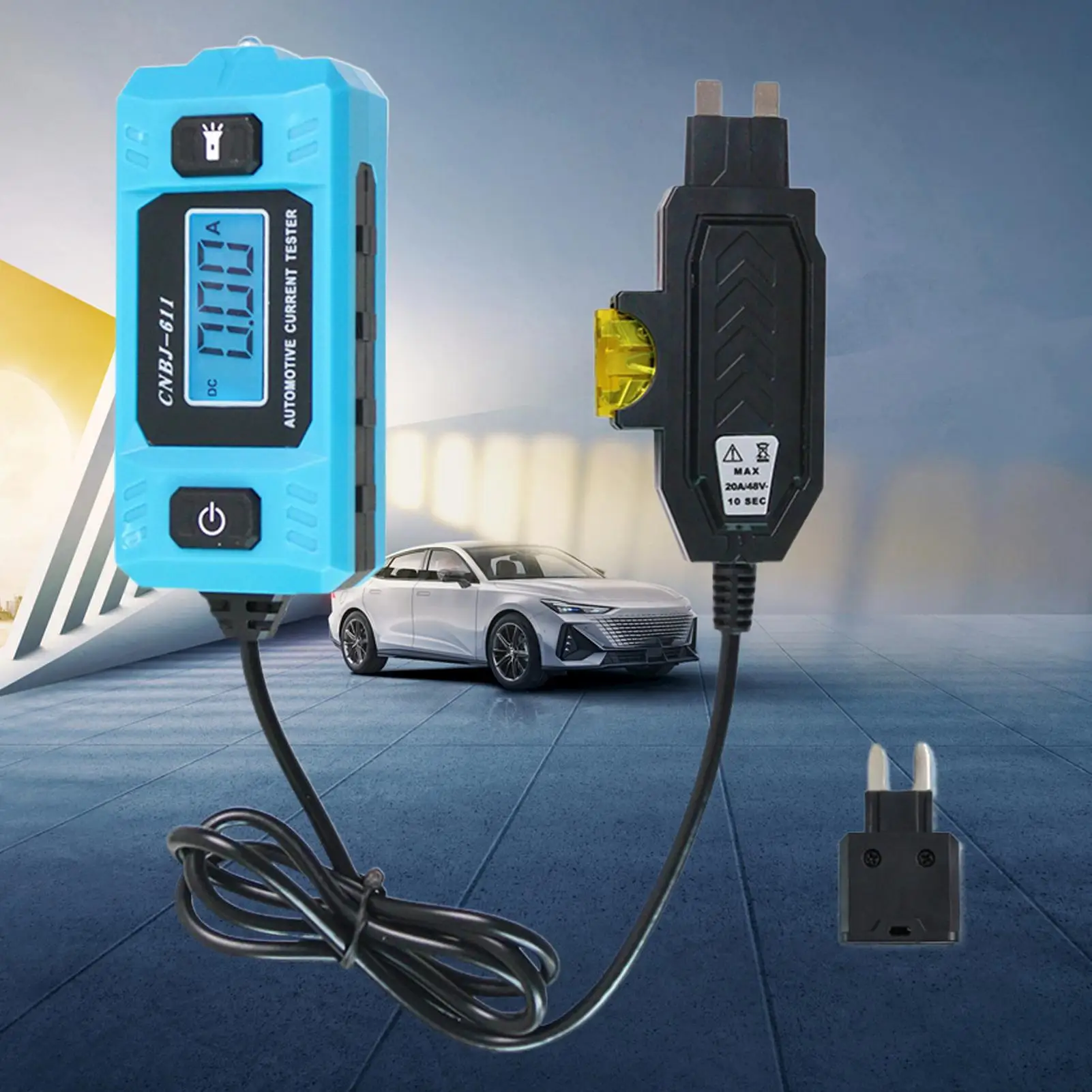 

Car Circuit Tester High Precision Portable Current Detector Fault Probe Power Tester For Professional Repair Personnel Vehicles
