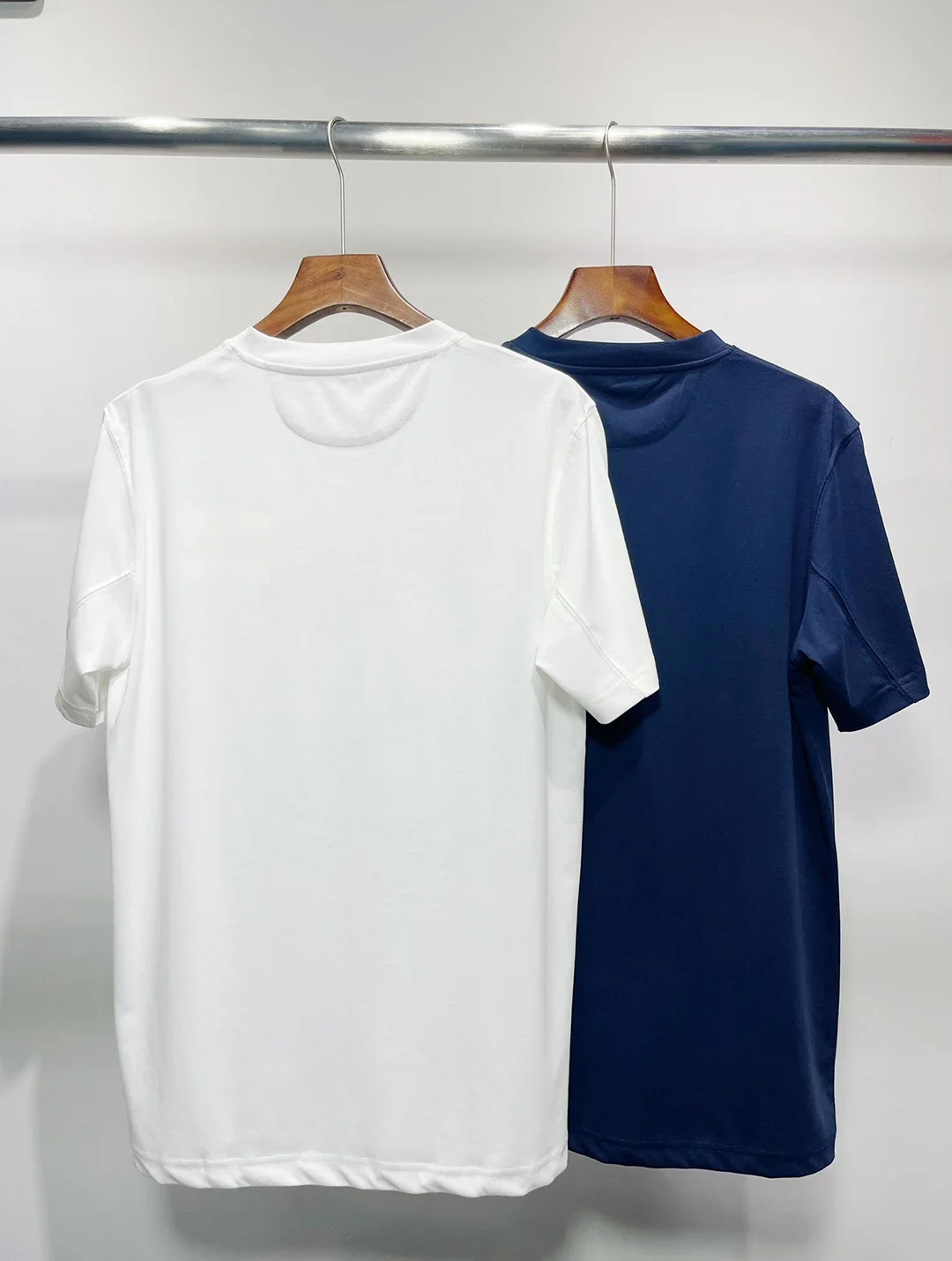 BLLIYOSS Italy T-Shirt Men Cotton 2024 Heritage ventilate Solid Color Casual Appear Thin Sleeve Decoration Old Money round neck