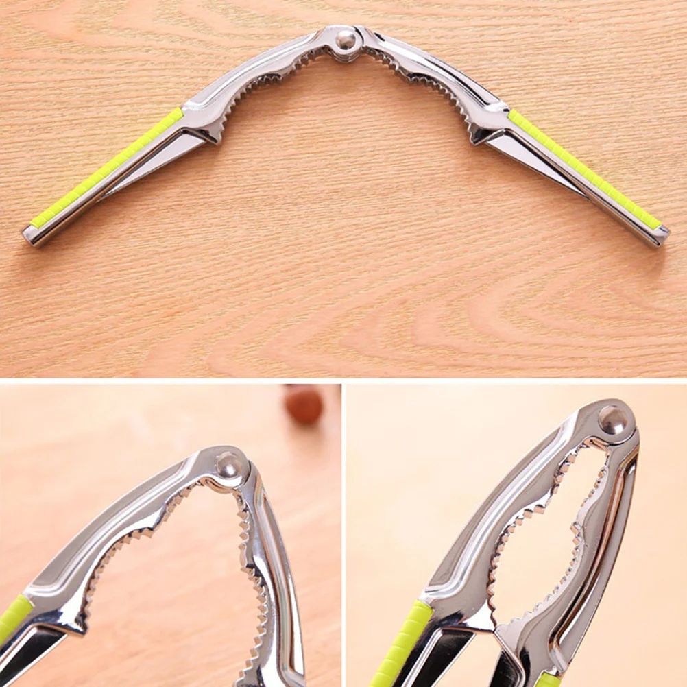 

Nut Cracker Heavy Duty Walnut Lobster Crab Seafood Opener Serrated Edge Non-Slip Handle 180 Degree Kitchen Tool