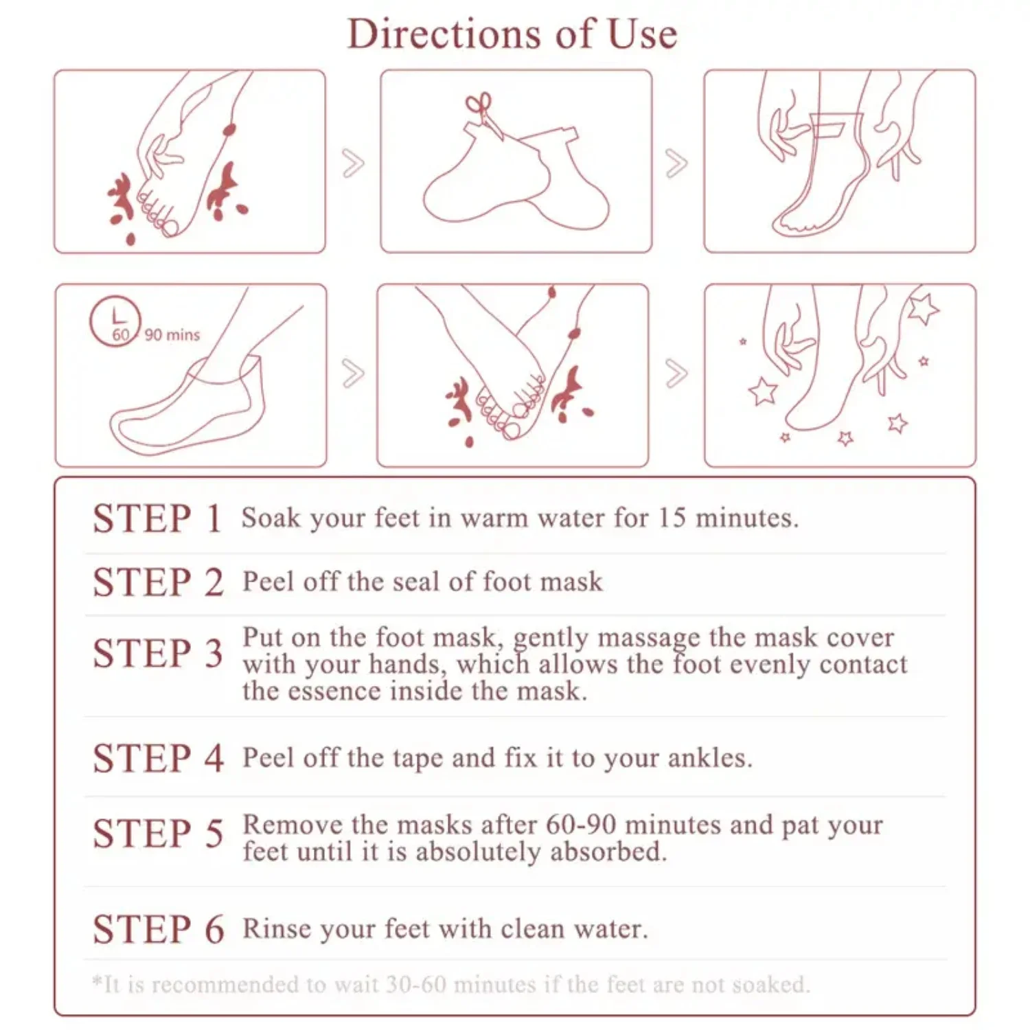 젊어지게 하는 풋 필 마스크로 발을 바꿔보세요! 각질 제거 및 각질 제거 트리트먼트의 힘을 경험해보세요.