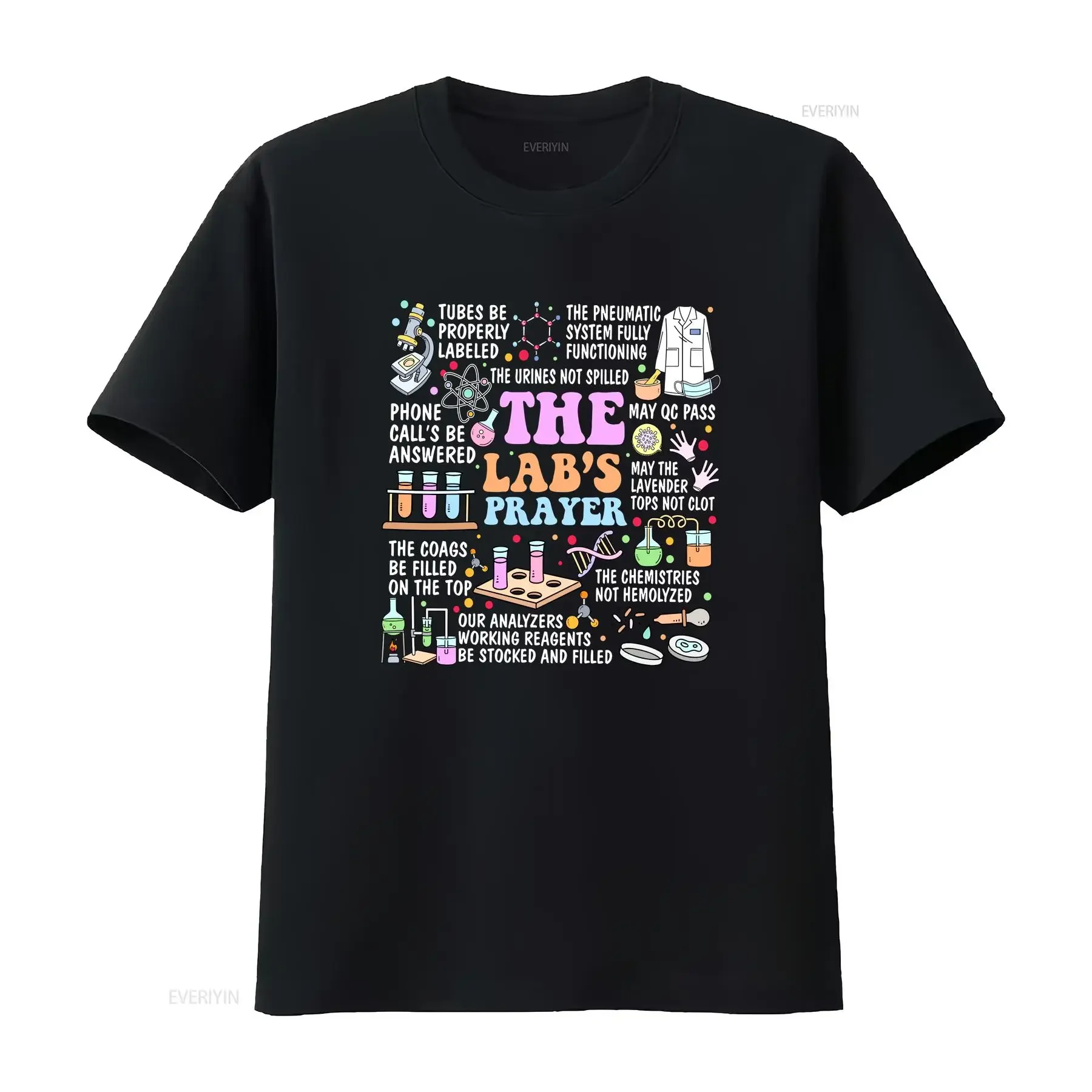 The Lab's Prayer SweaT T Shirt Medical Lab Science Laboratory s Tech Team Scientist Med Is Everything JBU139 vintage Washed