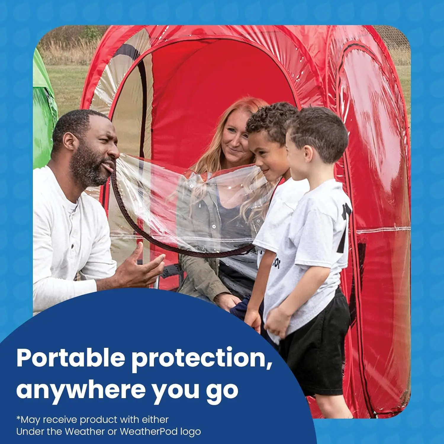 The Original Pop-Up Pod - Warm, Dry, and Sheltered- Weather Pod for Sports, Rain, or Wind -Pop Up Tent - Soccer, Football, Sidel