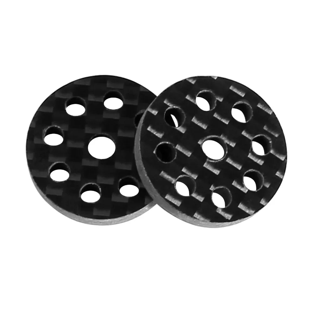 2pcs Carbon Fiber Tail Wing M3 Screw Washer for 1/8 1/10 RC Off Road Buggy Truck Racing Crawler Car Upgrade Parts Accessories