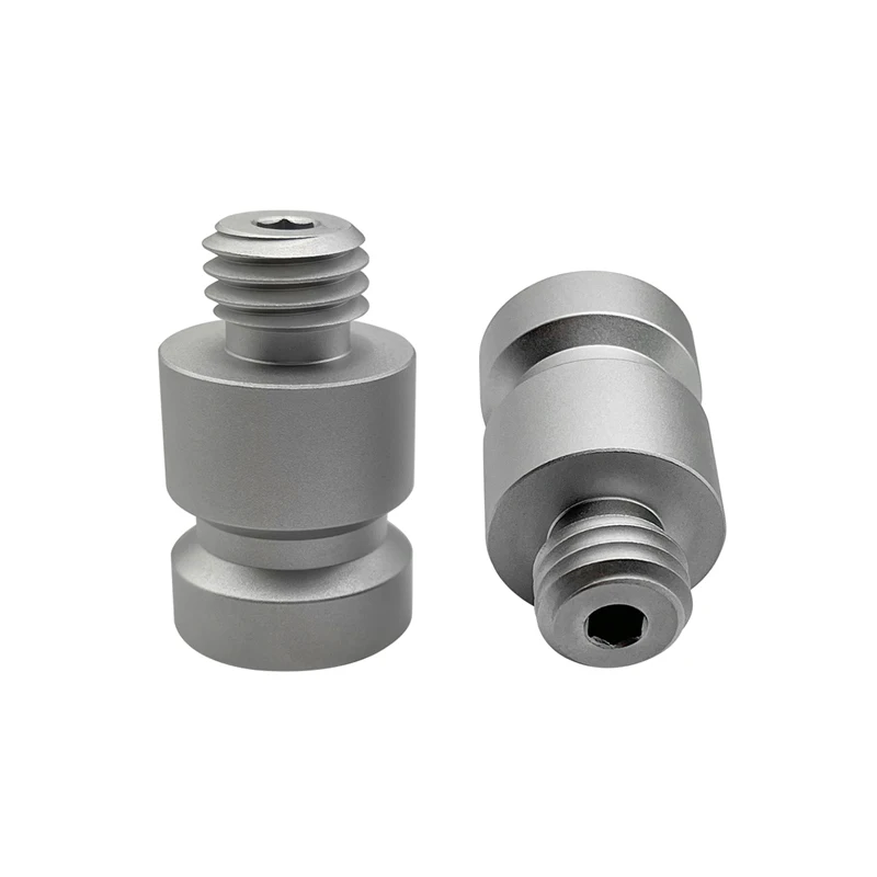 2pcs NEW aluminum alloy prism Adapter 30mm 5/8 x 11 thread GNSS RTK for Total Station prism poles GPS