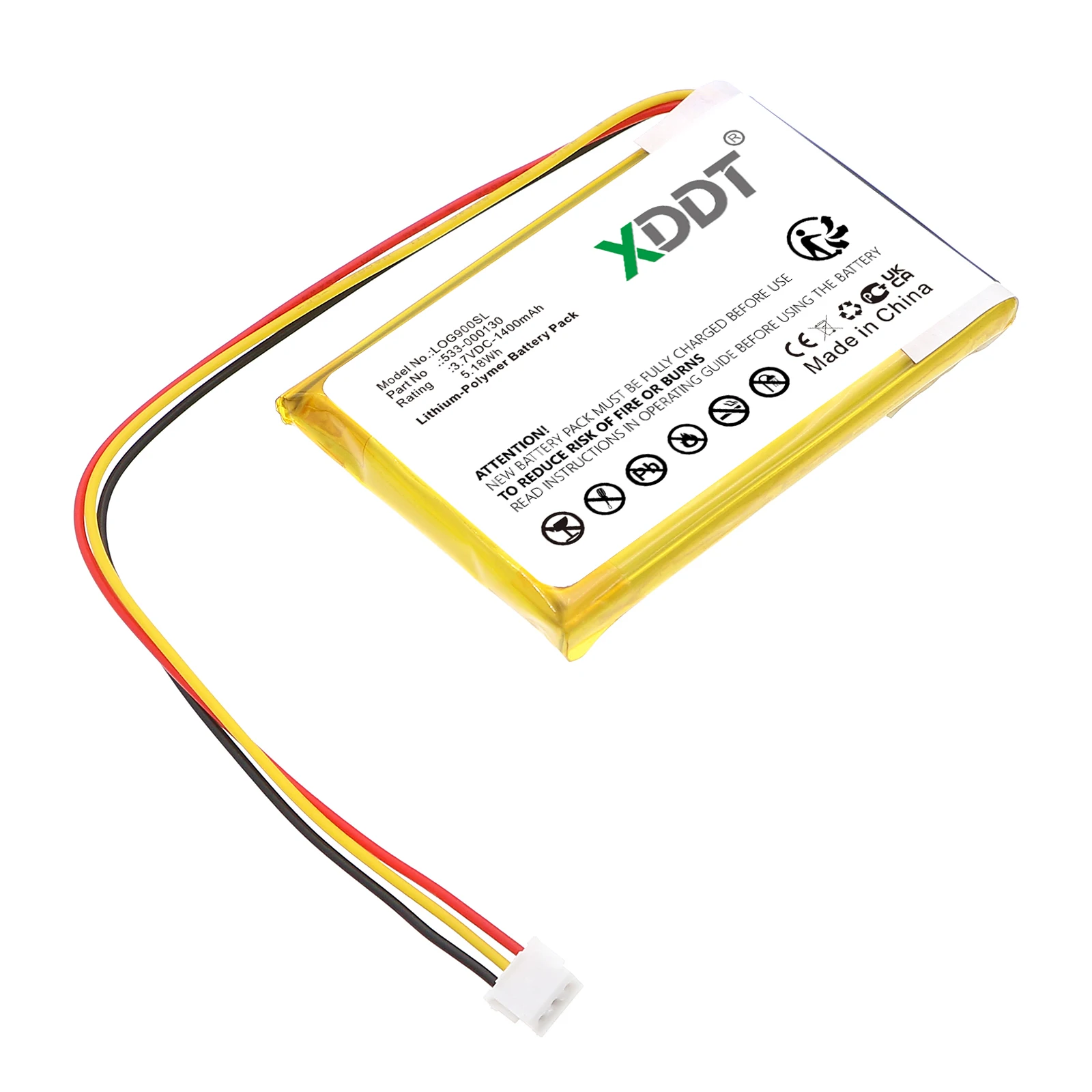 1400mah Battery For Logitech G900 G703 G903 Chaos Spectrum and G403 Prodigy RGB Gaming Mouse 533-000130