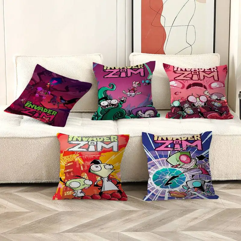 Invader Zim Hippie Rubber Personalized Pillow Dust Cover Bedroom Kids Party Decoration Pillowcase Birthday Children Gift