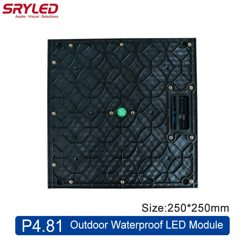 

SRYLED Outdoor P3.91 P4.81 P5 LED Rental Panel Module 250x250mm High Brightness SMD1921 Data & Power Cables LED Display Module