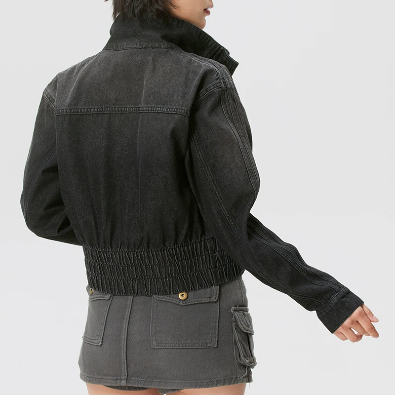 Adidas Trefoil Women's Denim Jacket Sportswear Windproof Casual Trendy Jacket Kd3918
