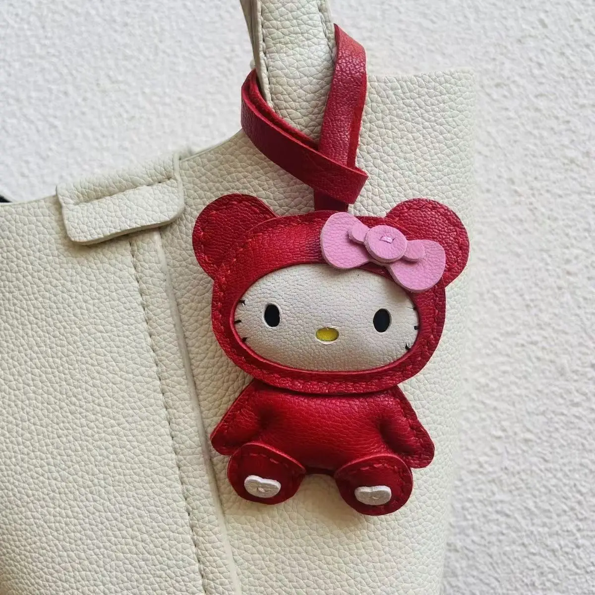 Handmade cross-dressing HelloKitty cat bag keychain exquisite gift
