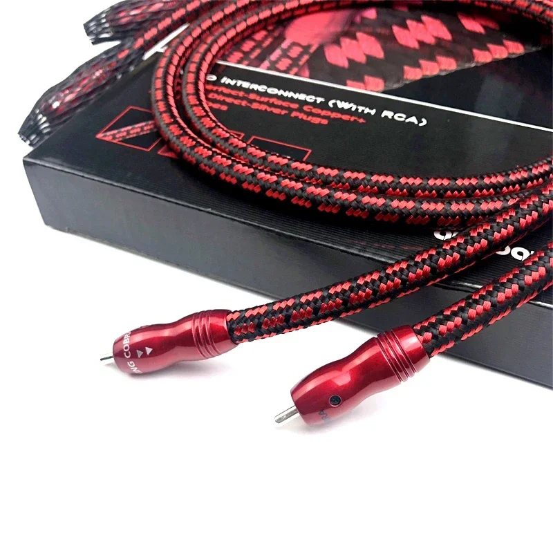 Kabel King Cobra RCA PSC+ Przewodnik (miedź z doskonałą powierzchnią+) Wzmacniacz audio HiFi Połącz kabel sygnałowy