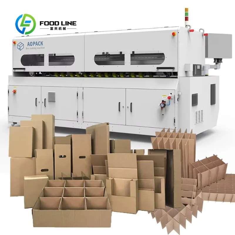 Custom On Demand Multi Size Computerized Corrugated Cardboard Box Making Machine Highly Accurate Carton Manufacturing Equipment