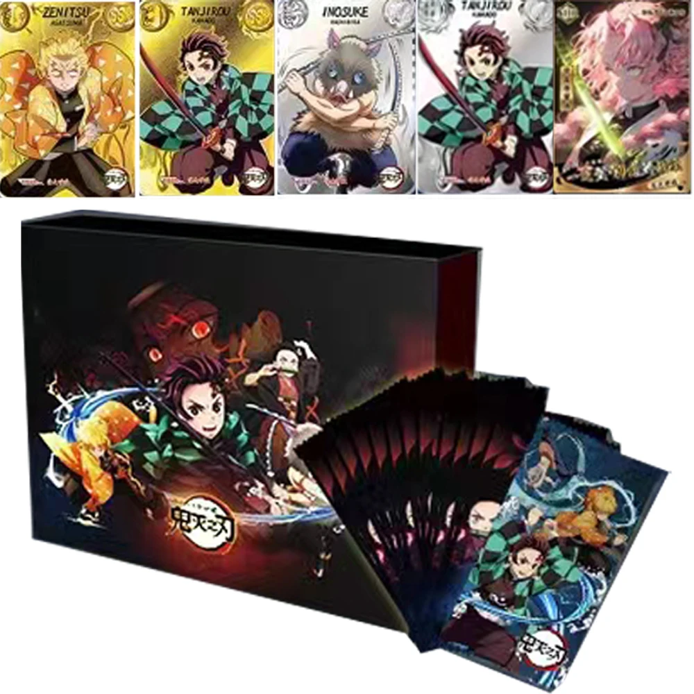 Demon Slayer Cards Collections Booster Box Japanese Anime Game Child Collectibles Kids ToysBirthday gifts