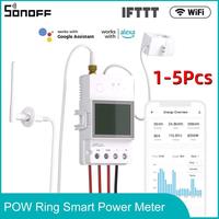 SONOFF POWCT 100A WiFi POW Ring Smart Power Meter Split CT Sensor ESP32 Chip Energy Monitor EWeLink APP With Alexa Google Home