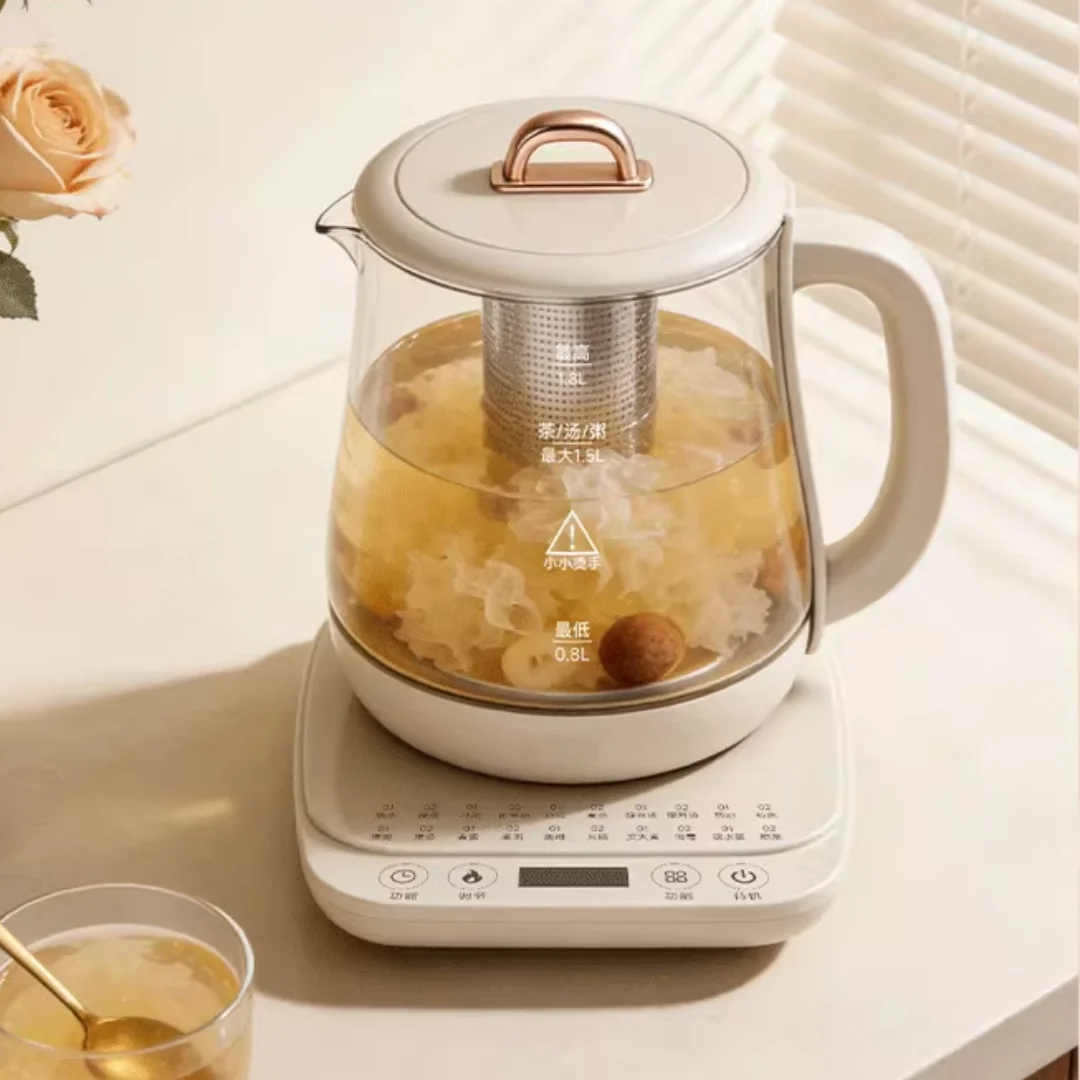 2026 New Design Multi-Functional 24 Hour Appointment Electric Tea Kettle with Infuser Automatic Shut Off