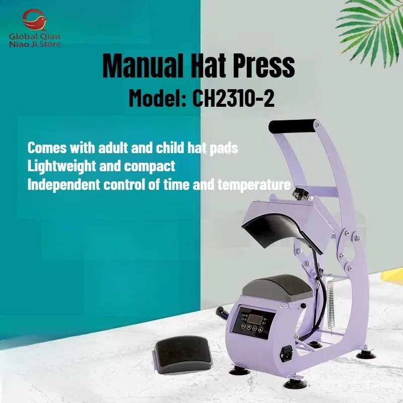 Manual Hydraulic Double-Heated Heat Press Machine for Custom Transfer Printing Household CH2034