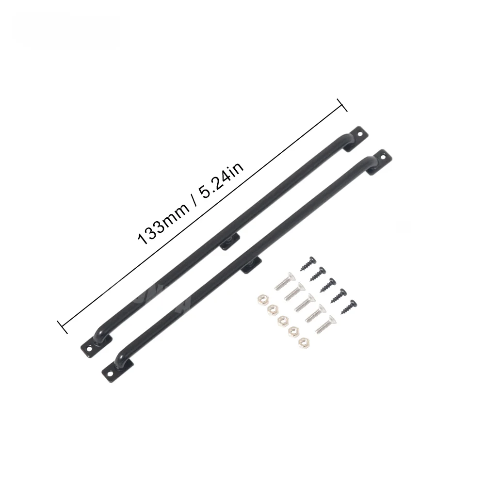 FIMONDA 2pcs Metal Body Shell Handrail 75mm/133mm/150mm Length for 1/10 RC Crawler TRX4 Axial SCX10 90046 D90 CC01 TF2