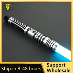 Espada láser Neopixel Jedi, empuñadura de Metal, sable de luz sensible a duelos pesados, suave, cambio infinito, sonido de golpeo LTG