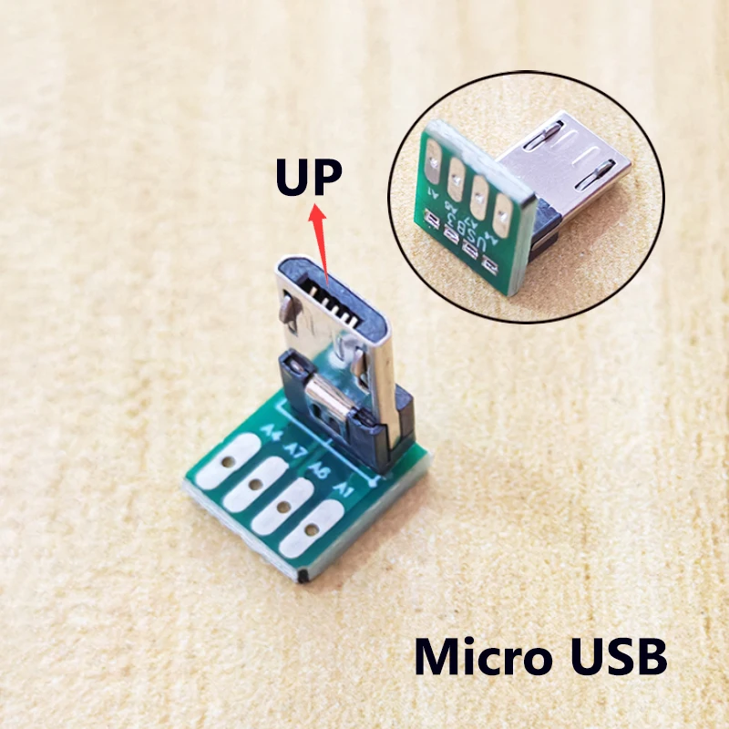 Immagine 4: Kit Adattatore PCB USB 2.0 Type-C Micro con Connettori Maschio/Femmina e Scheda Breakout per Progetti Fai-da-te e Dati