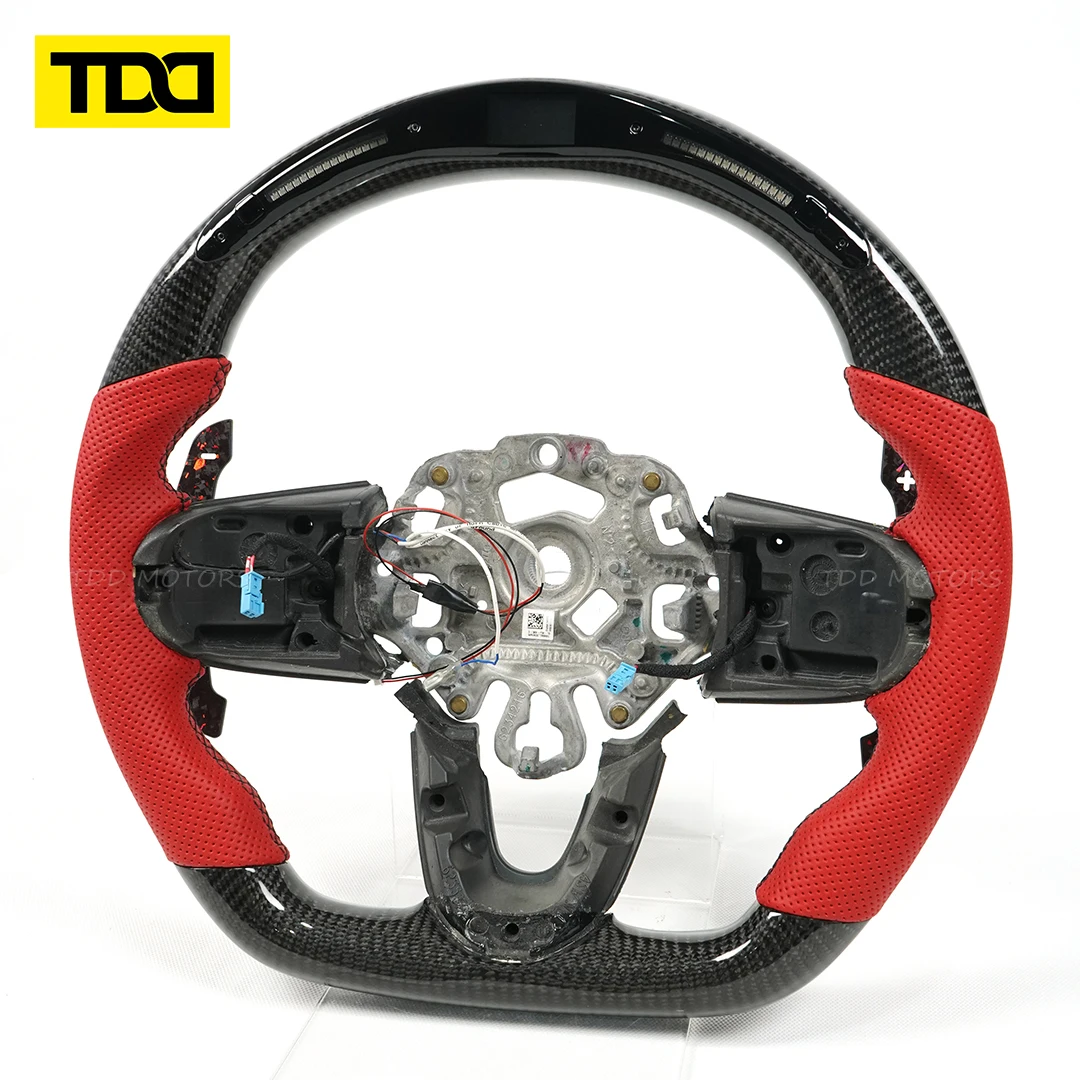 

For Mini Galaxy Pro LED Steering Wheel Customized LED Data Display Steering Wheel 100% Real Carbon Fiber