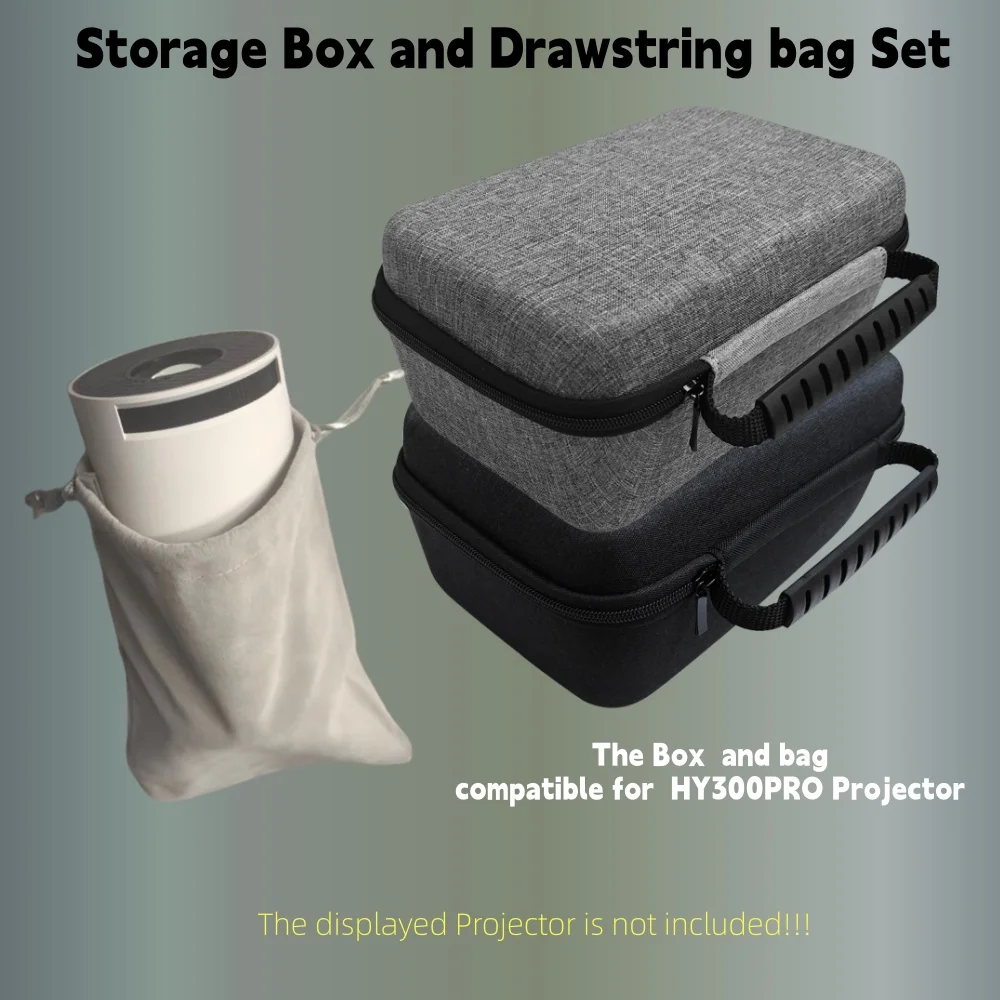 Projector Accessories Storage Box And Bag 2pcs Set Protective Case For Original HY300 PRO HY320mini Projector Portable X8 X8III
