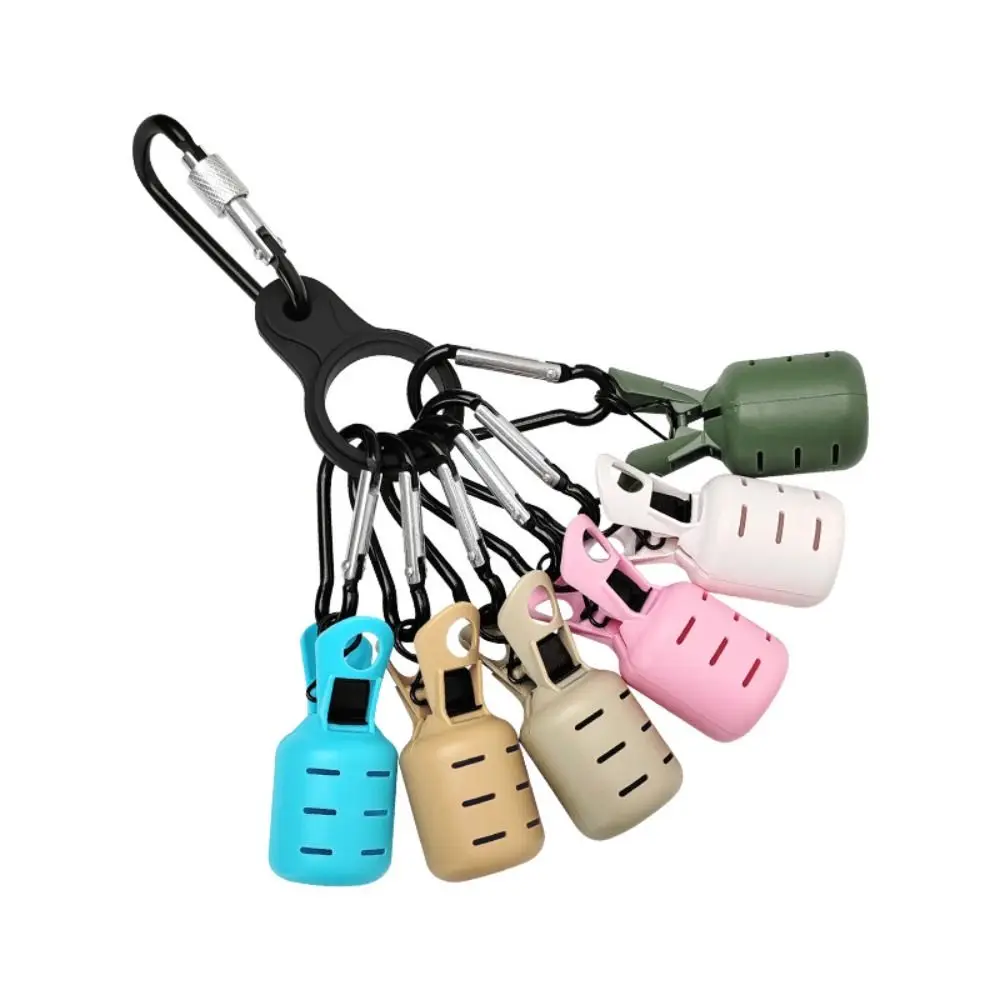 6Pcs Fishing Accessories With Carabiner Squid Jig Fishing Tackle Bait Protector Webfoot Octopus Egi Hooks Cover Kits