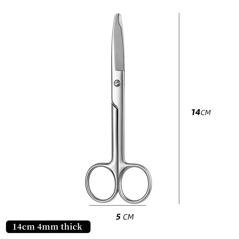 1pc 12.5/14cm Stitch Scissor Remove Suture Scissors Stainless Steel Surgery Wire Cutter Medical Trimming Crescent Notch Scissors